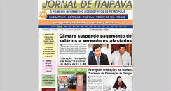 Desktop Screenshot of jornaldeitaipava.com.br