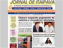 Tablet Screenshot of jornaldeitaipava.com.br